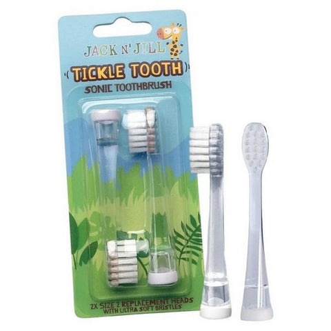 Jack N' Jill, Jack N Jill Toothbrush Replacement Heads, 2 Count (Case of 8)