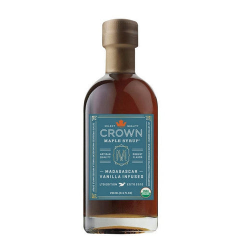Crown Maple, Vanilla Infused Maple Syrup, 8.5 Oz (Case of 8)