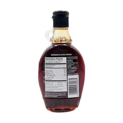 Shady Maple Farm, 100% Pure Organic US Grade A Very Dark Syrup, 8 Oz (Case Of 12)