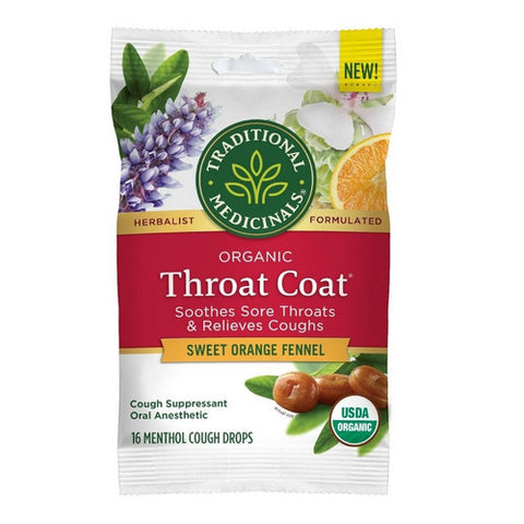 Traditional Medicinals, Lozenge Sweet Orange Fennel, 16 Count (Case Of 12)