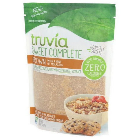 Truvia, Sweet Complete Brown Calorie Free Sweetener With Stevia Leaf Extract, 14 Oz (Case of 8)