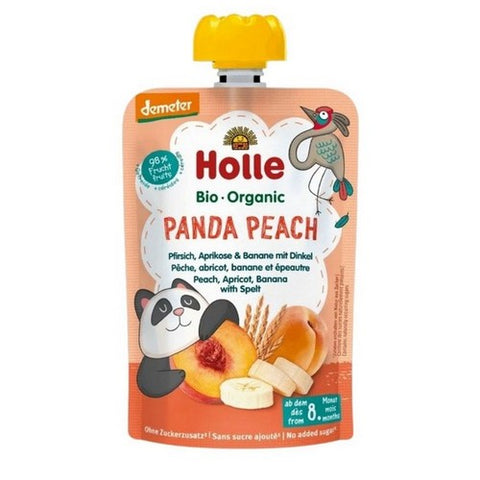 Holle, Holle Puree Panda Peach, 3.5 Oz X 6 (Case Of 2)