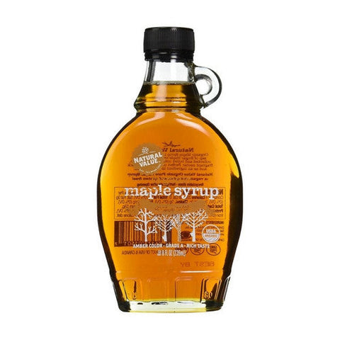 Dark Amber Maple Syrup 8 Oz (Case Of 12) by Natural Value