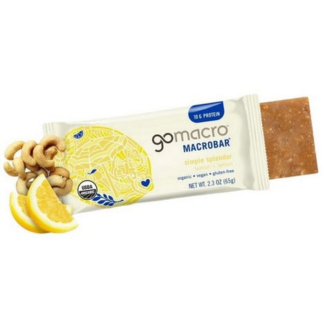 Gomacro, Organic Lemon Protein Bars, 2.3 Oz (Case Of 12)