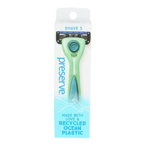 Preserve, Popi Razor Shave 5 Green, 1 Count (Case Of 6)