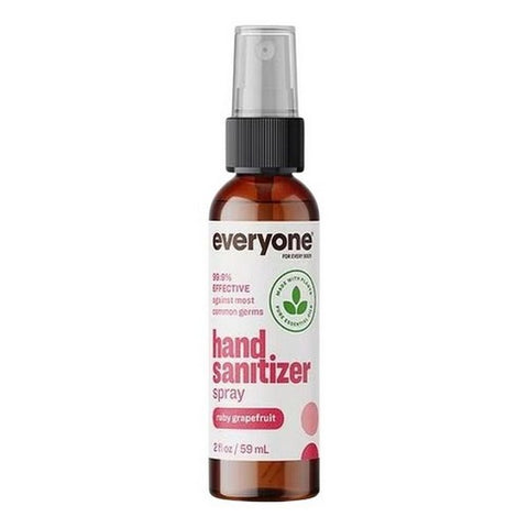 Everyone, Hand Sanitizer Spray Ruby Grapefruit, 2 Oz (Case Of 6)