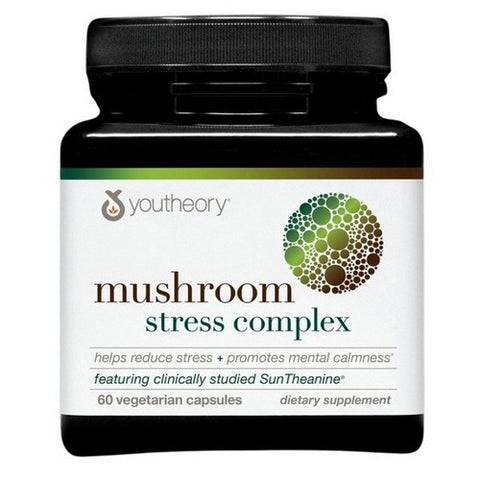 Youtheory, Mushroom Stress Complex, 60 Vegcaps