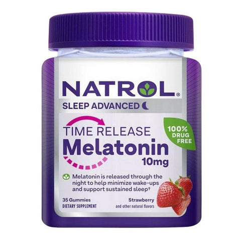 Natrol, Time Release Melatonin, 10 Mg, Strawberry 35 Count
