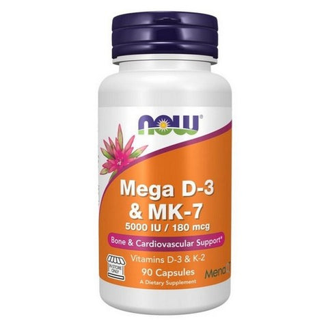 Now Foods, Mega Vitamin D3 And MK-7, 90 Caps
