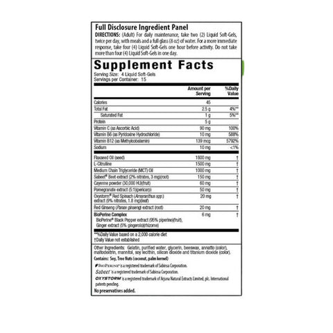 Irwin Naturals, Pro Active Nitric Oxide PWR Blood Flow Booster, 60 Count