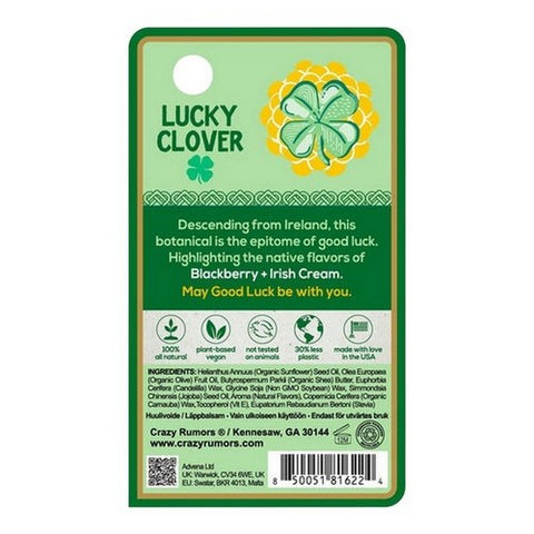 Crazy Rumors, Happy Juju Lucky Clover Lip Balm Blister Box, 0.15 Oz