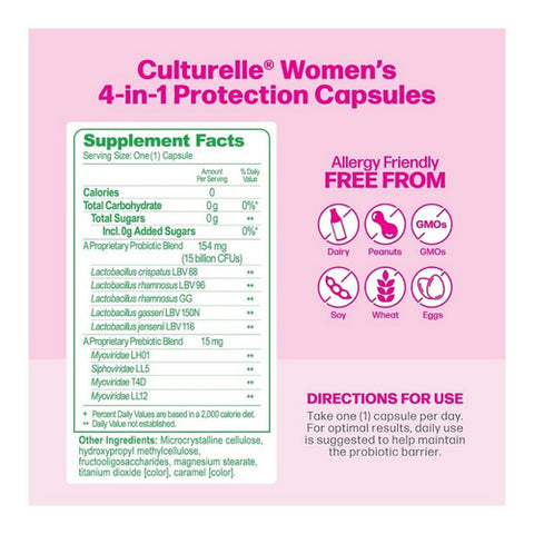 Culturelle, Probiotics Womens Healthy Balance, 30 Capsules