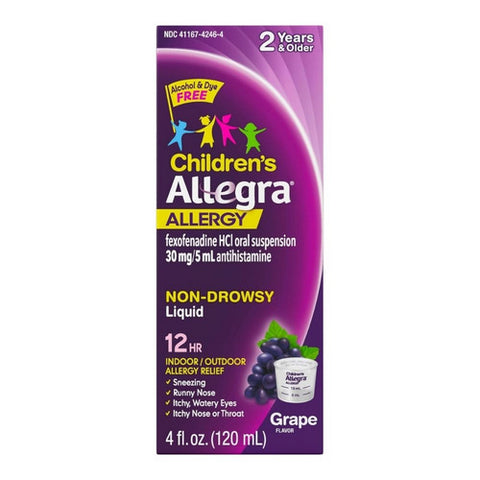 Capzasin HP, Allegra Childrens Allergy Liquid Grape, 4 Oz