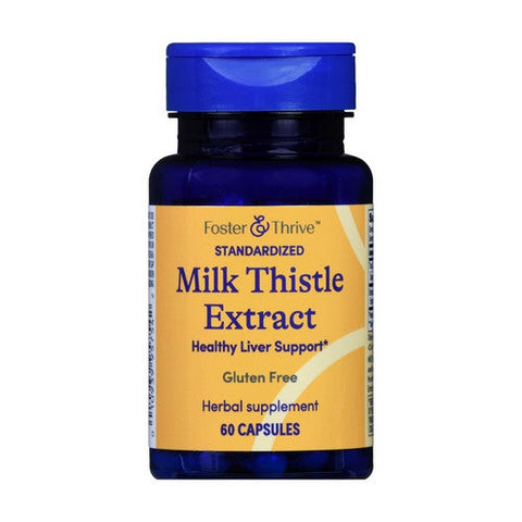 Foster And Thrive, Standardized Milk Thistle Extract, 60 Count