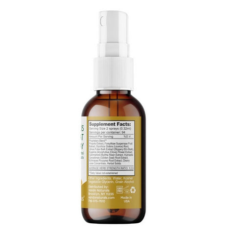 Apihaus, Propolis Throat Spray With Herbal, 1 Oz