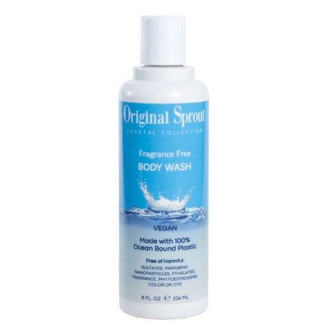 Original Sprout, Coastal Bodywash Fragrance Free, 8 Oz