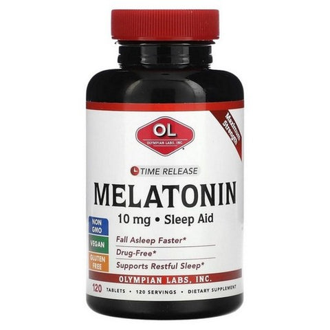 Olympian Labs, Melatonin Time Release, 10 mg, 120 Tablets