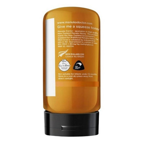 Manuka Doctor, Multifloral Manuka Honey MGO 80 Plus, 300 Mg, 10.58 Oz (Case Of 6)