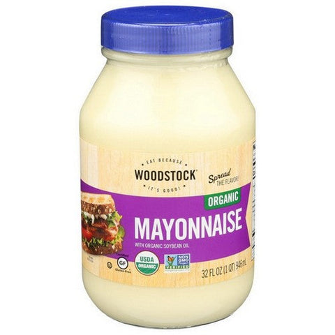 Organic Mayonnaise 32 Oz (Case Of 12) by Woodstock