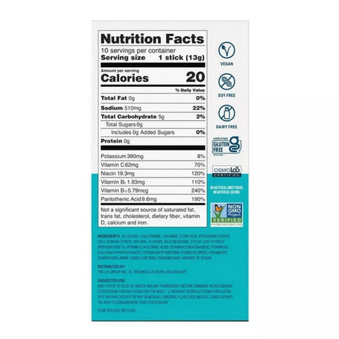 Liquid I.V, Rainbow Sherbet Hydration Multiplier Sugar Free, 10 Count