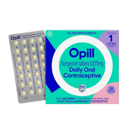 Opill, Full Prescription Strength Daily Oral Contraceptive, 28 Count