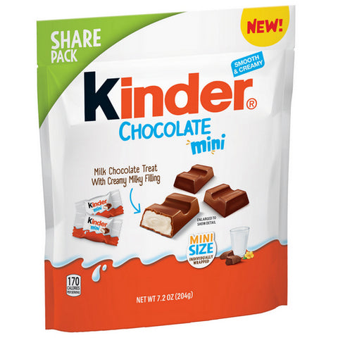 Kinder, Chocolate Mini Size Pack, 7.2 Oz (Case Of 8)
