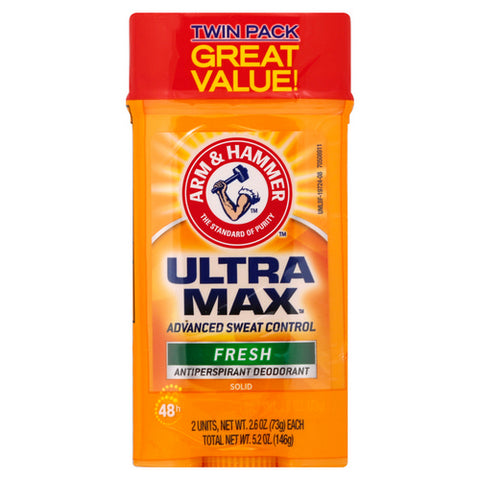 Arm & Hammer, Ultramax Deodorant Antiperspirant Fresh, 5.2 Oz (Case Of 3)