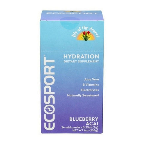 Lily Of The Desert, EcoSport Hydration Blueberry Acai, 24 Count