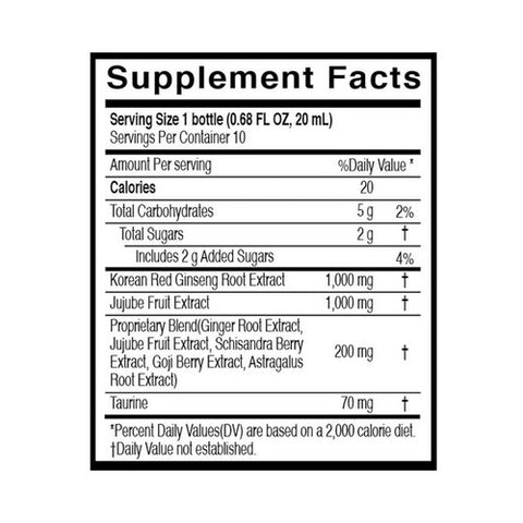 JungKwanJang, Korean Red Ginsend Vital Tonic Bottles, 10 Count