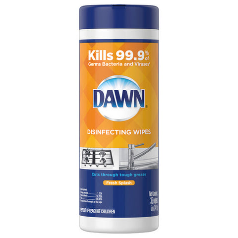Dawn, Disinfecting Wipes Fresh Splash Scent, 35 Count (Case Of 6)
