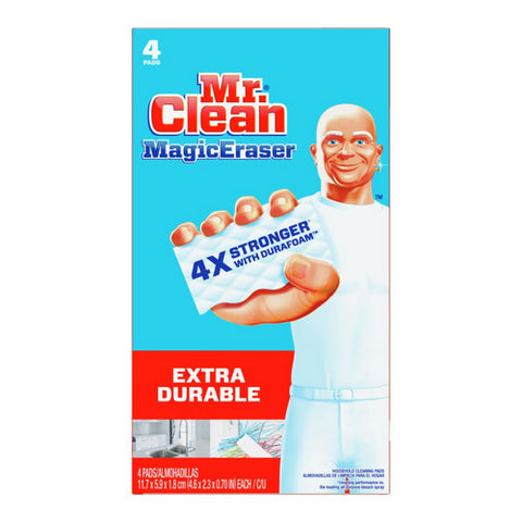 Mr. Clean, Magic Eraser Pads Extra Durable, 4 Count (Case Of 8)