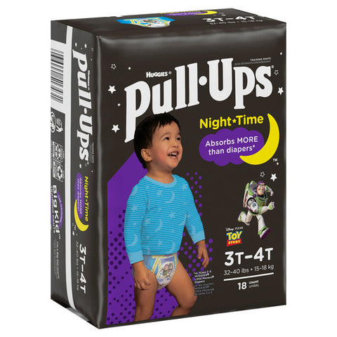 Huggies, Pull-Ups Night Time Training Pants Boys 3t-4t 32-40 Lbs Toy Story, 18 Count (Case Of 4)