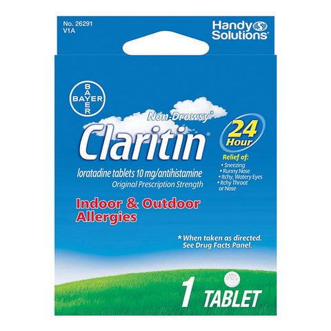 Claritin, Handy Solutions Loratadine Tablets, 10 Mg, 1 Count (Case Of 6)