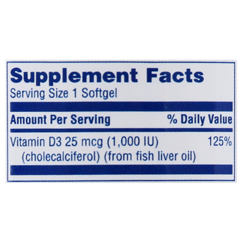 Equaline, Vitamin D3, 25 Mcg, 300 Count (Case Of 3)