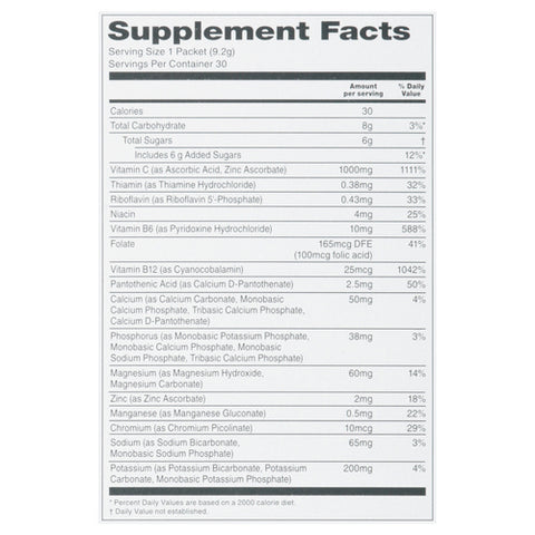 Equaline, Vitamin C Powder BlendbEffervescent Raspberry, 30 Packets (Case Of 1)