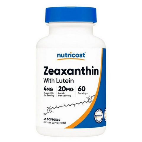 Nutricost, Zeaxanthin with Lutein Softgel, 60 Count