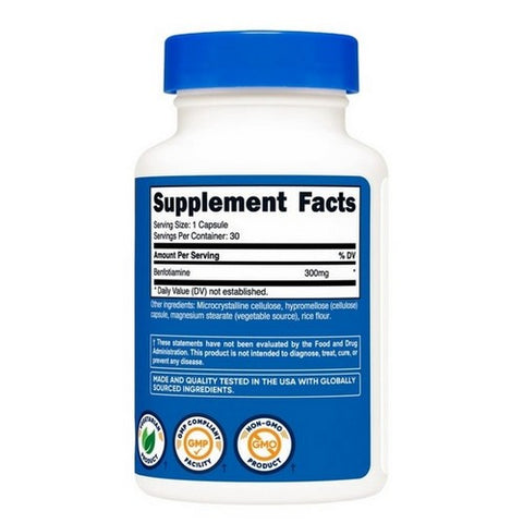 Nutricost, Benfotiamine Capsules, 300 Mg, 30 Count