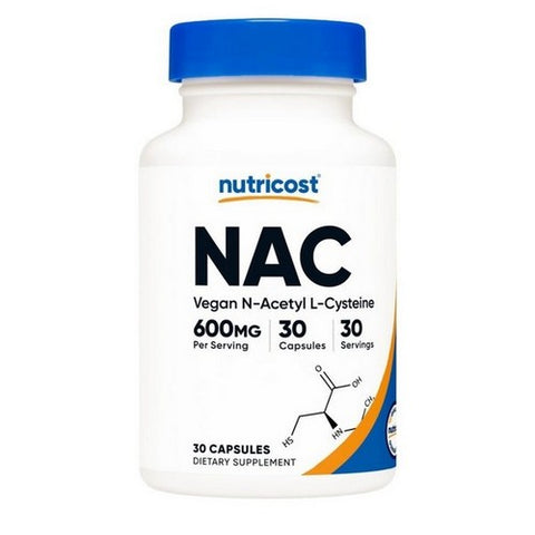 Nutricost, N-Acetyl L-Cysteine Capsules, 600 Mg, 30 Count