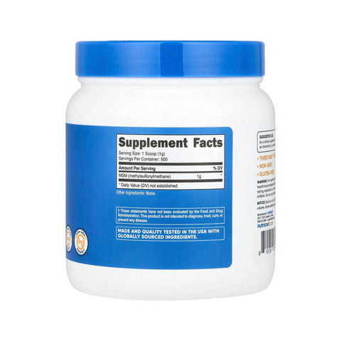 Nutricost, MSM Powder, 500 Grams