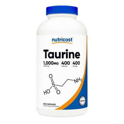 Nutricost, Taurine Capsules, 1000 Mg, 400 Capsules