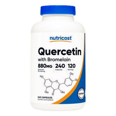 Nutricost, Quercetin With Bromelain Capsules, 880 Mg, 240 Count