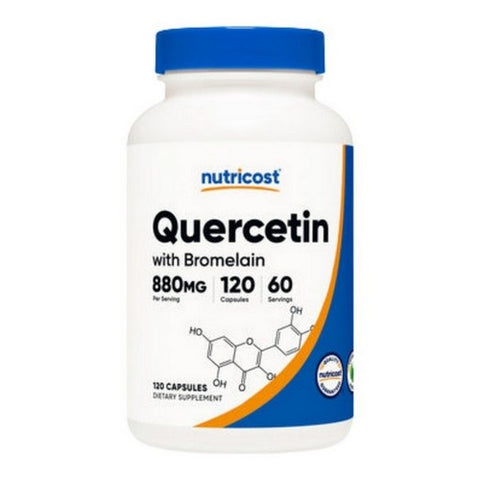 Nutricost, Quercetin with Bromelain Capsules, 880 Mg, 120 Count
