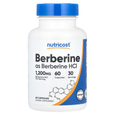 Nutricost, Berberine HCl, 600 Mg, 60 Caps