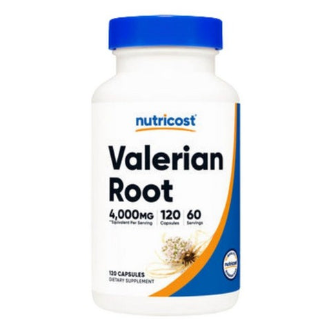 Nutricost, Valerian Root Capsules, 4000 Mg, 120 Count