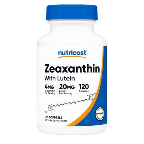 Nutricost, Zeaxanthin With Lutein Softgels, 120 Count