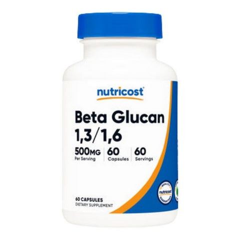 Nutricost, Beta Glucan 1 And 3 Capsules, 500 Mg, 60 Count