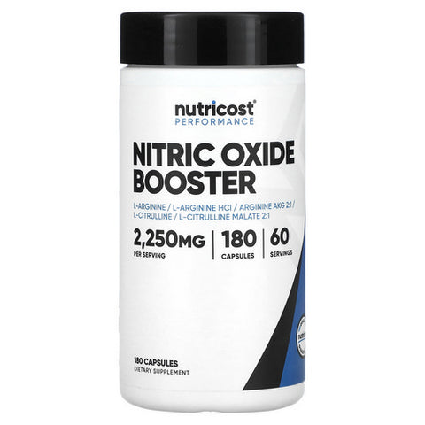 Nutricost, Nitric Oxide Booster Capsules, 750 Mg, 180 Count