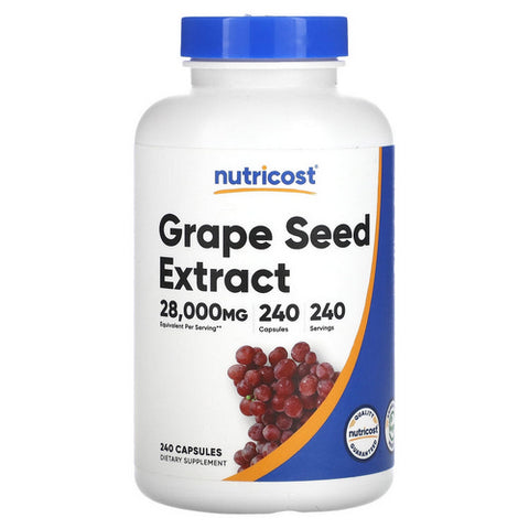 Nutricost, Grape Seed Capsules, 400 Mg, 240 Count