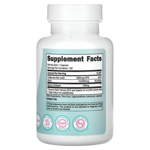 Nutricost, Biotin for Women Capsules, 10 Mg, 120 Count