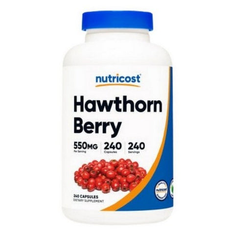 Nutricost, Hawthorn Berry Capsules, 550 Mg, 240 Count